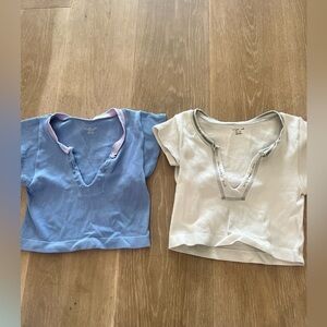 Urban Outfitters “Go for Gold” top bundle. Both xs, new with no tags.